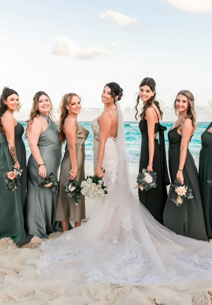 Danielle with the bridesmaids