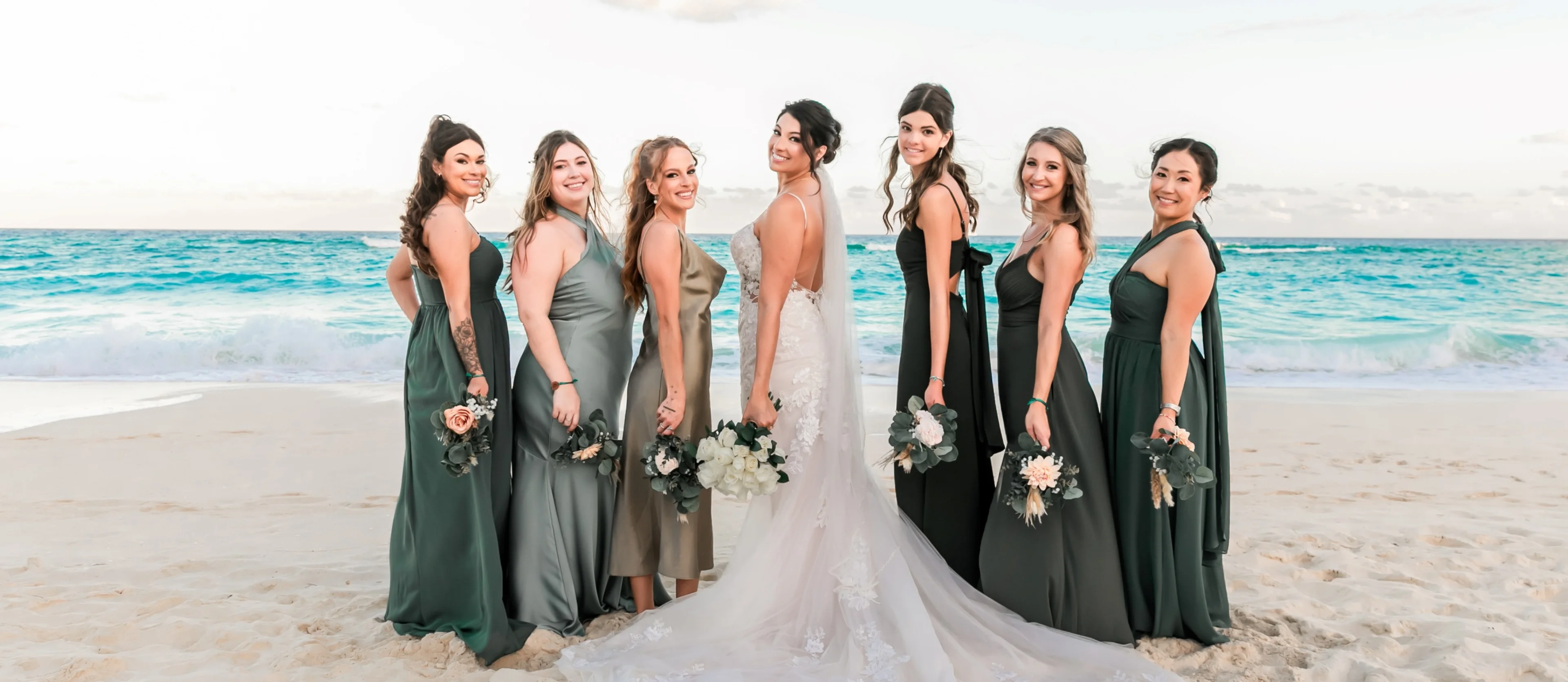 Danielle with the bridesmaids
