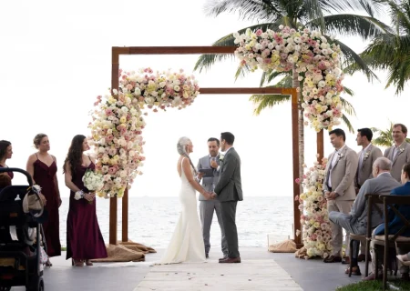 Jeff and Lindsey during their ceremony