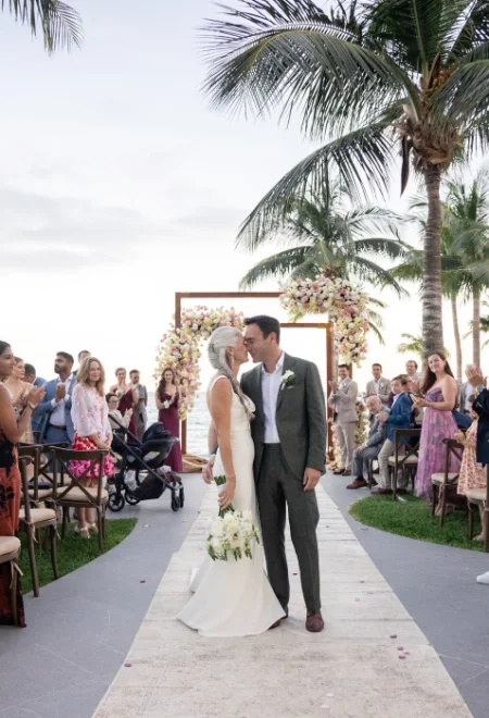 Jeff and Lindsey during their ceremony