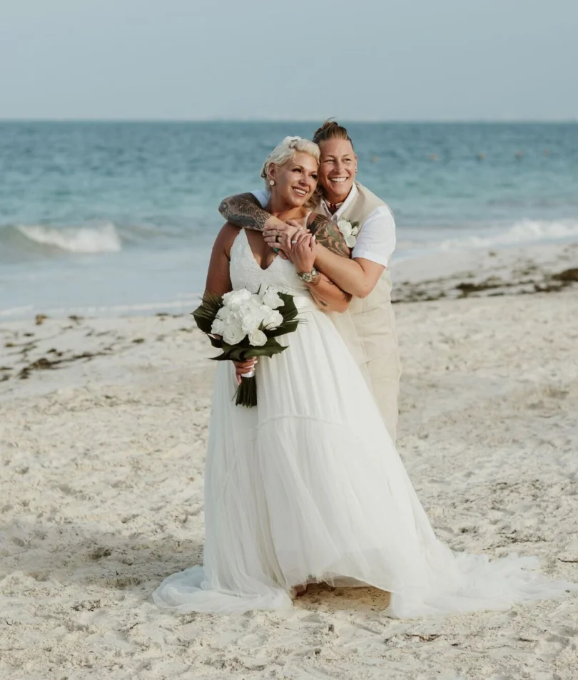 Jennifer & Chelsey on the beach