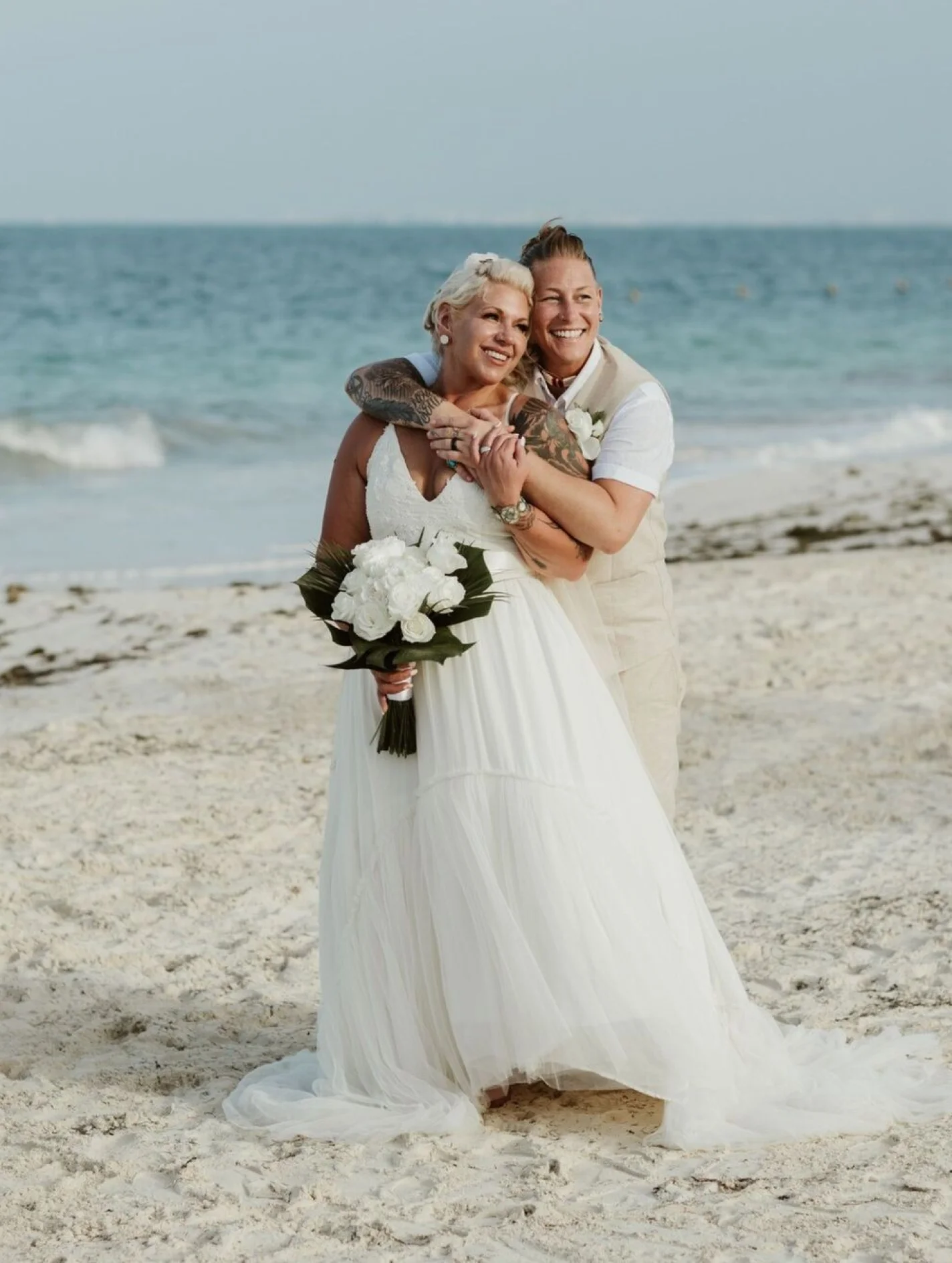 Jennifer & Chelsey on the beach