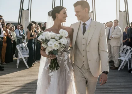 Julia & Justin at their ceremony