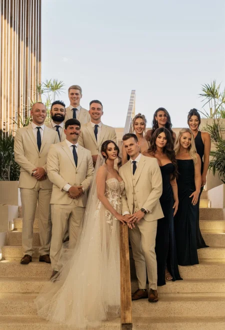 Julia & Justin with their guests