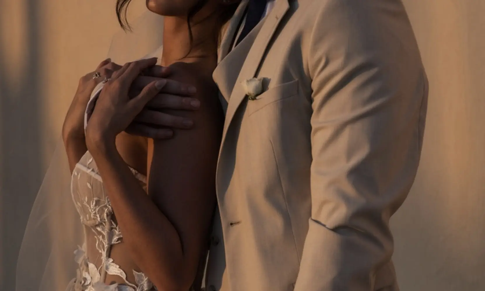 Julia & Justin's wedding portrait at Secrets Tulum