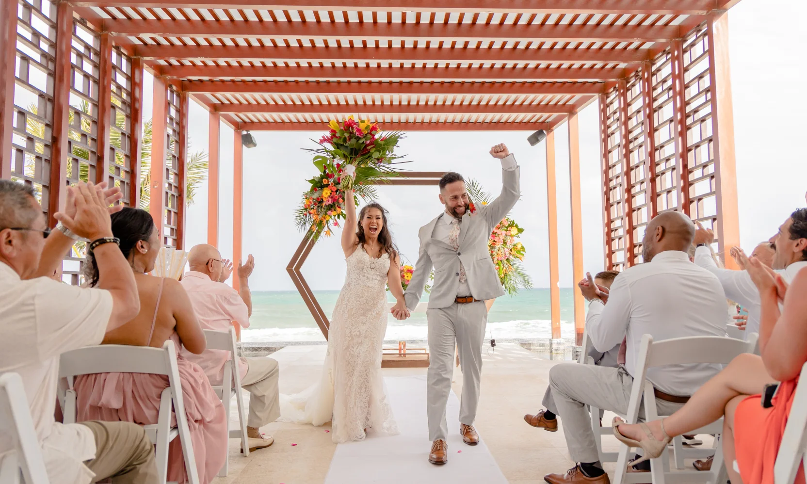 Melissa & Josh as husband and wife