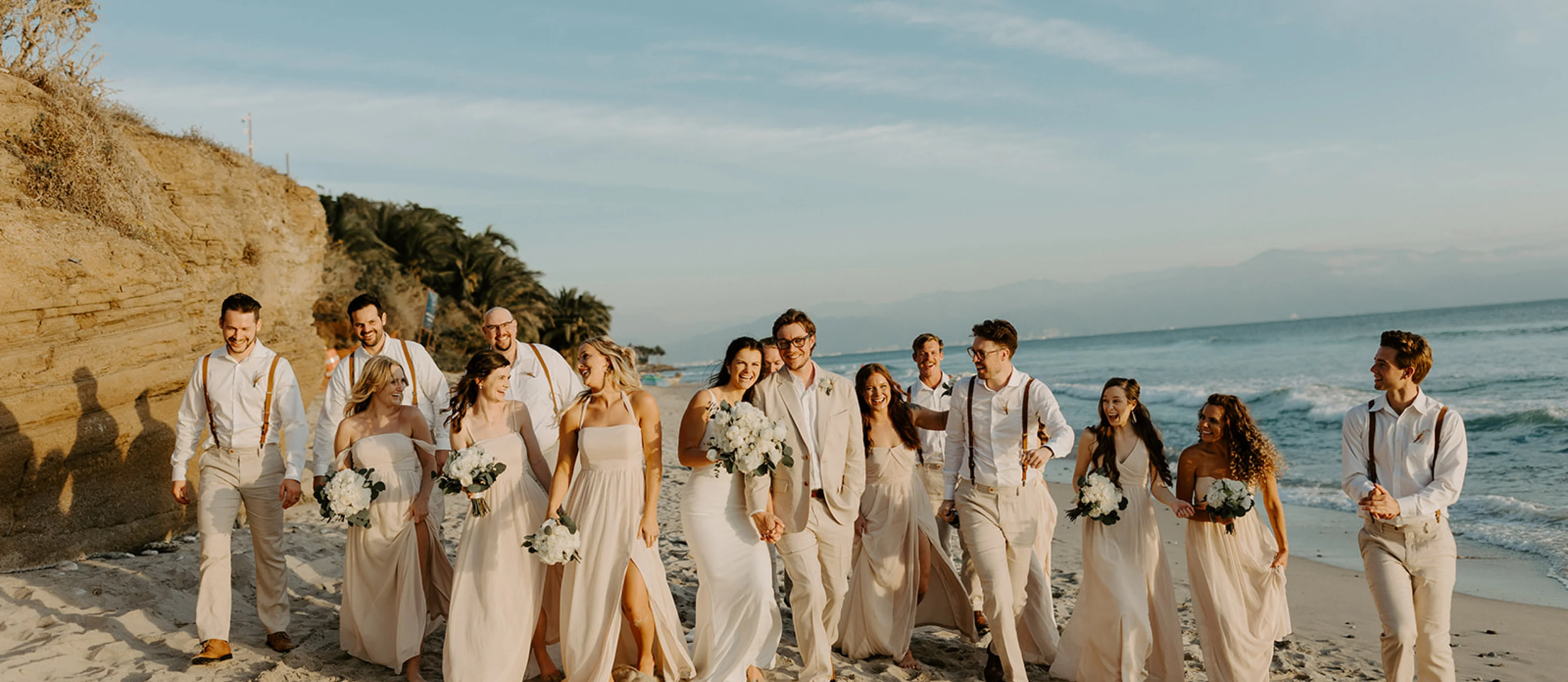 Stephanie & Austin with their wedding party
