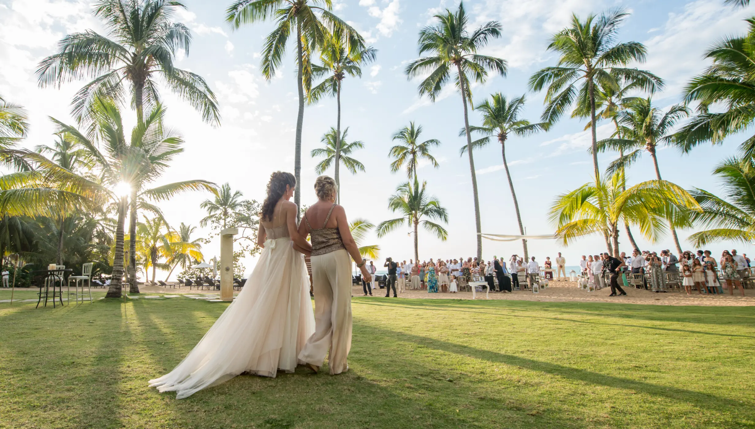 Beach and garden wedding venue at Sublime samana Las Terrenas