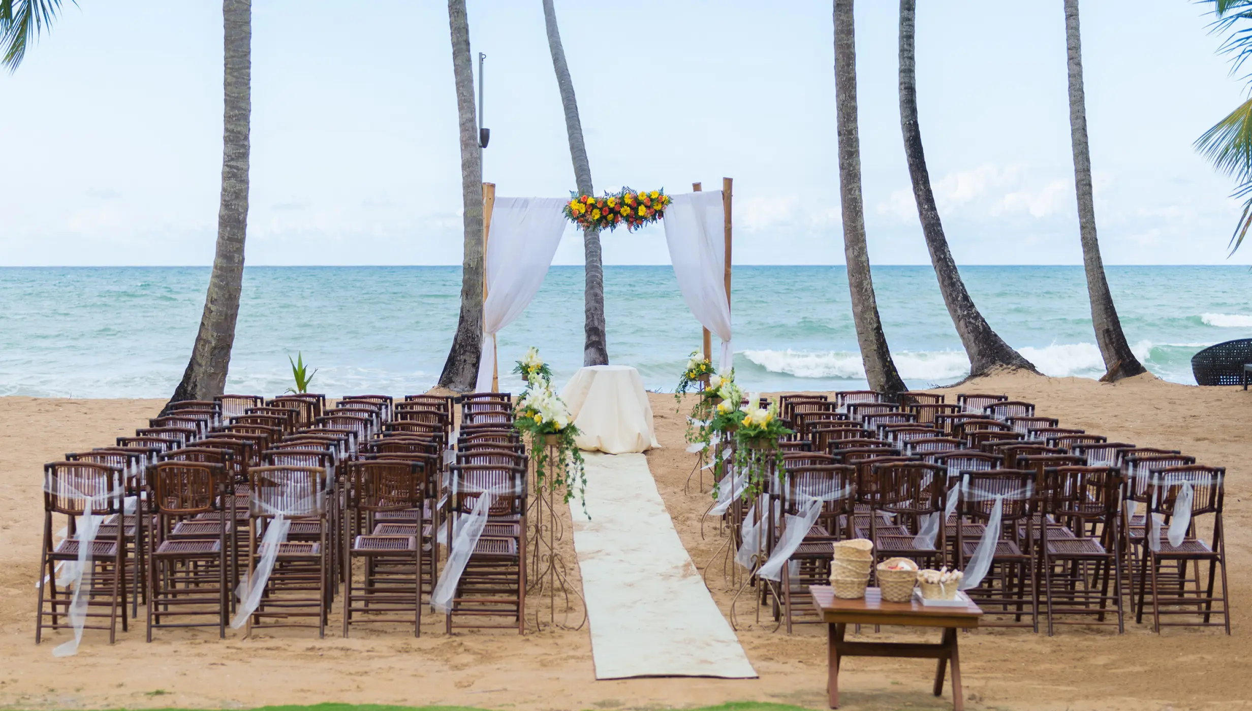 Beach ceremony at Sublime samana Las Terrenas
