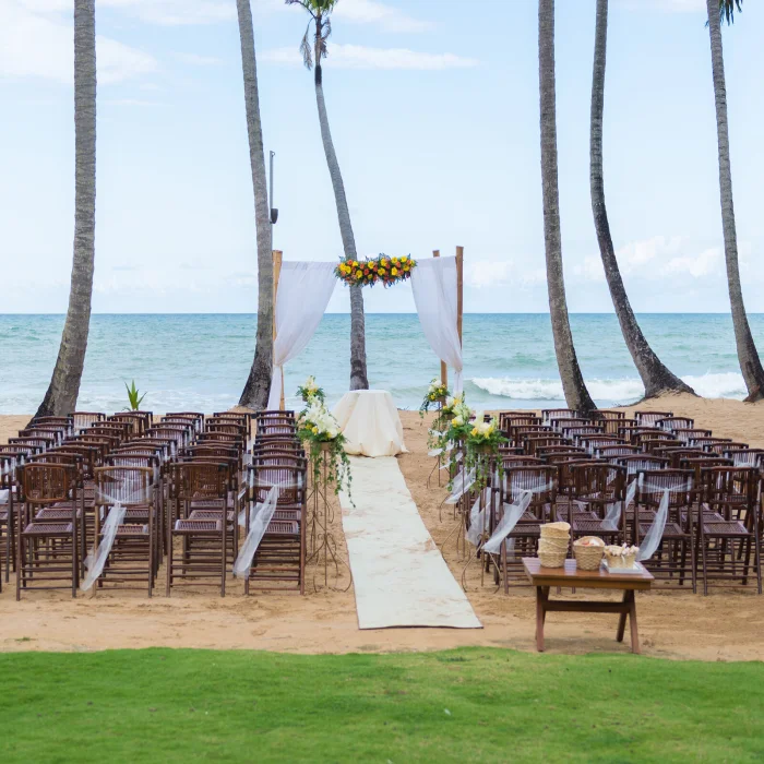 Beach ceremony at Sublime samana Las Terrenas