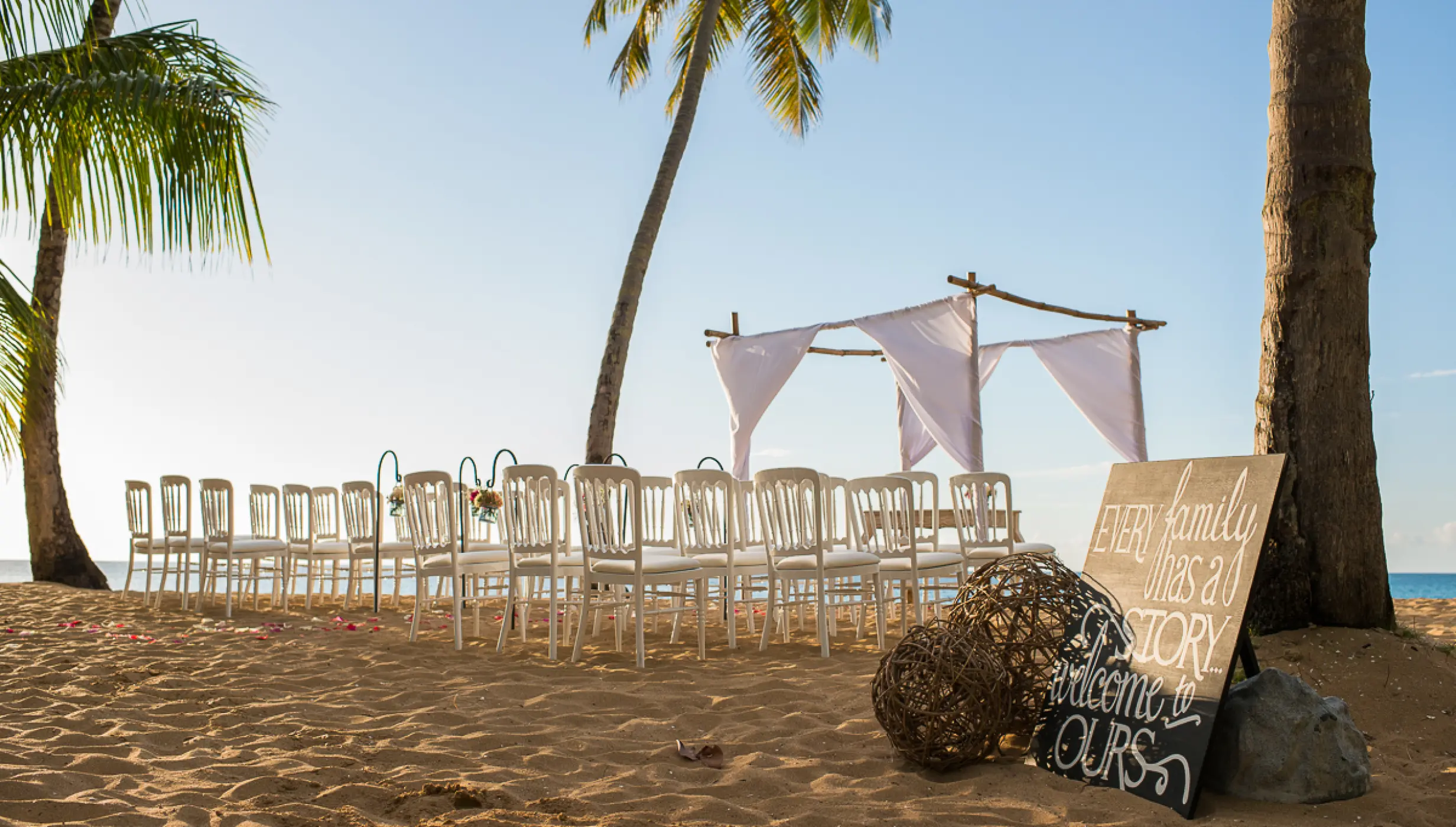 Ceremony on the beach at Sublime samana Las Terrenas