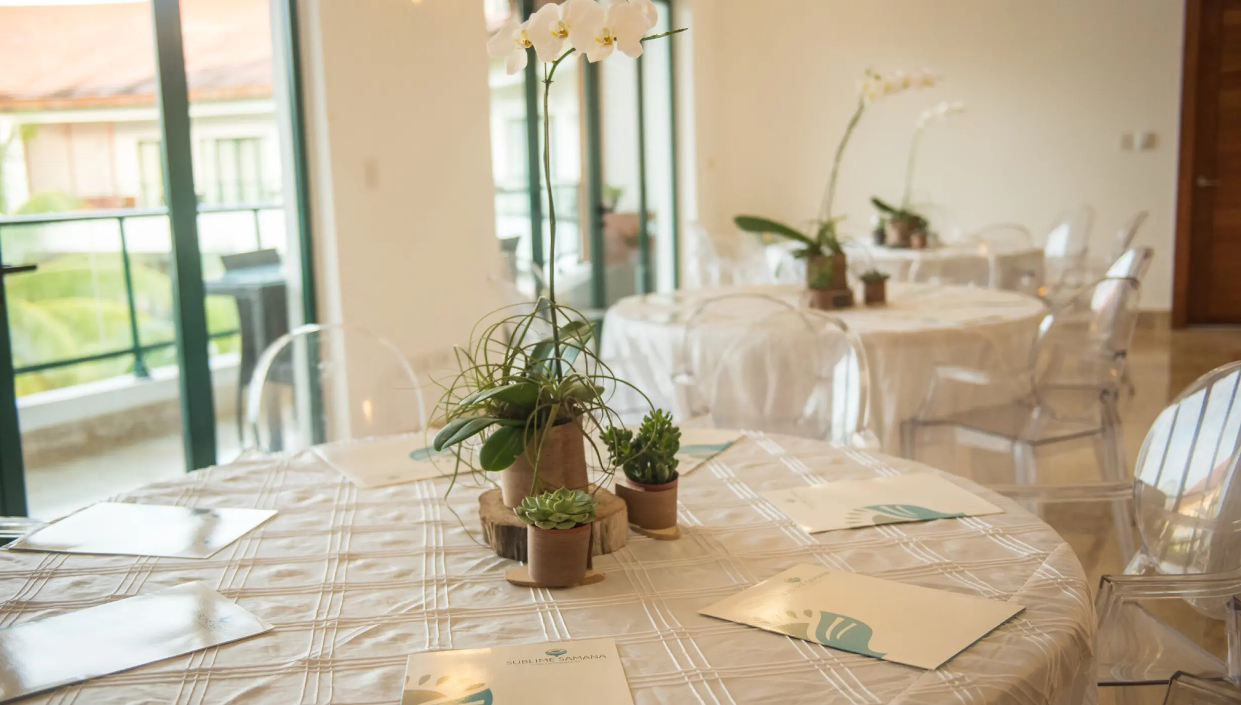 Dinner reception on the penthouse at Sublime samana Las Terrenas