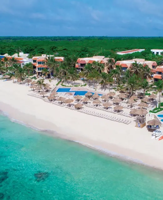 Sunscape Akumal beach and resort arial view