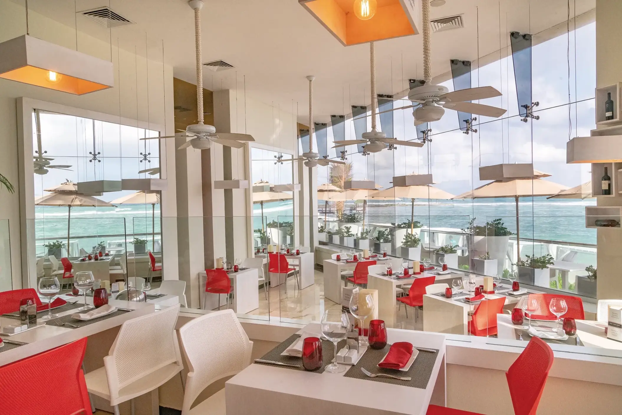 Sunscape Akumal Mexican restaurant with ocean views, Tulum