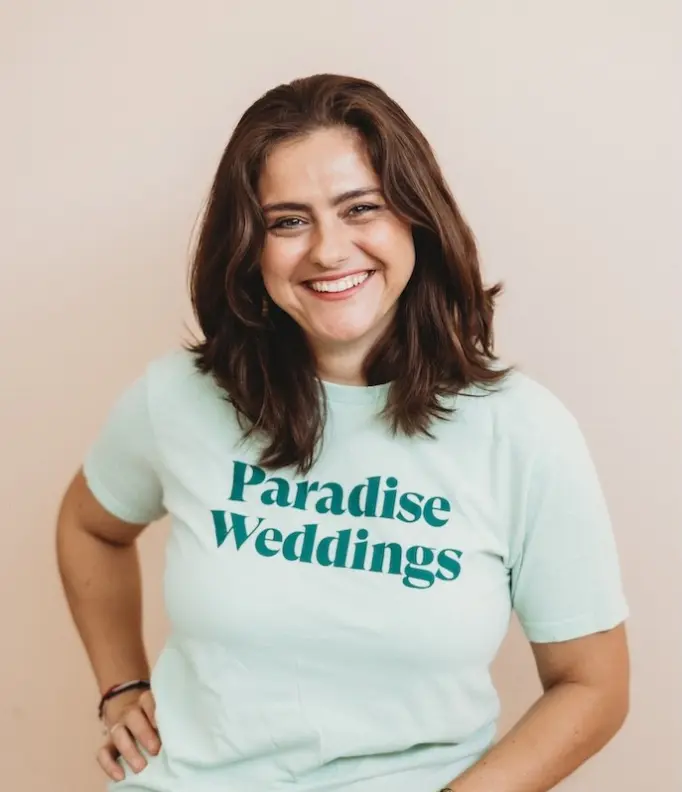 Elizabeth, Weddings Dept. Manager at Paradise Weddings
