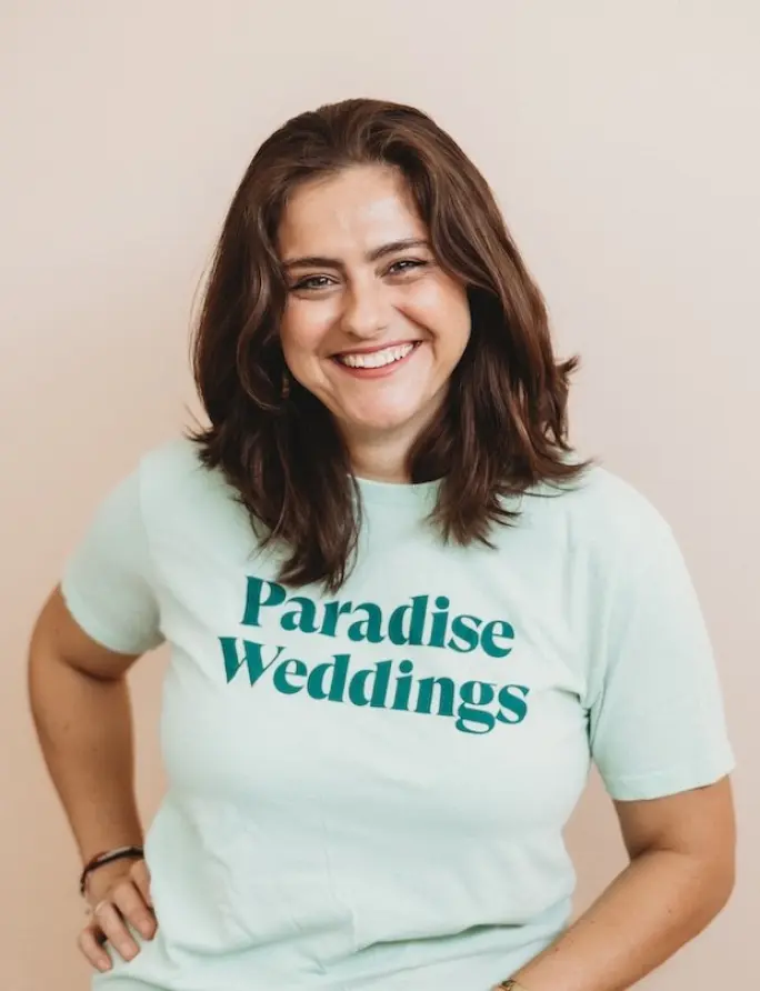 Elizabeth, Weddings Dept. Manager at Paradise Weddings