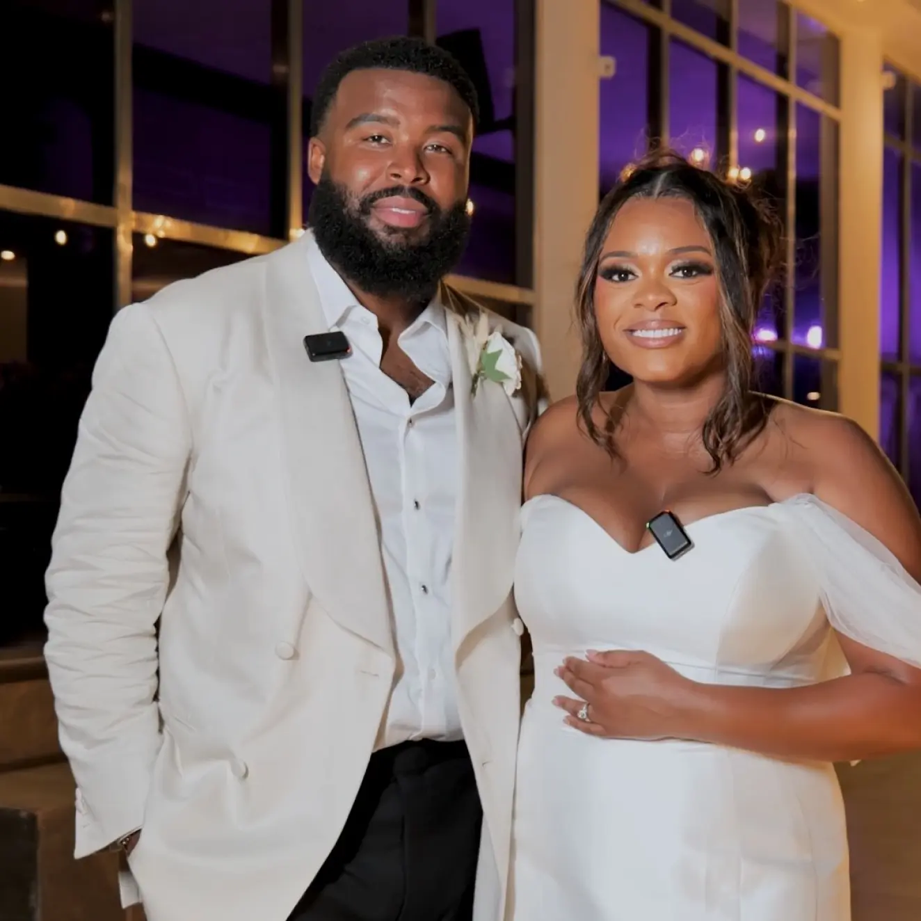 Cierra and Jabari at their wedding reception