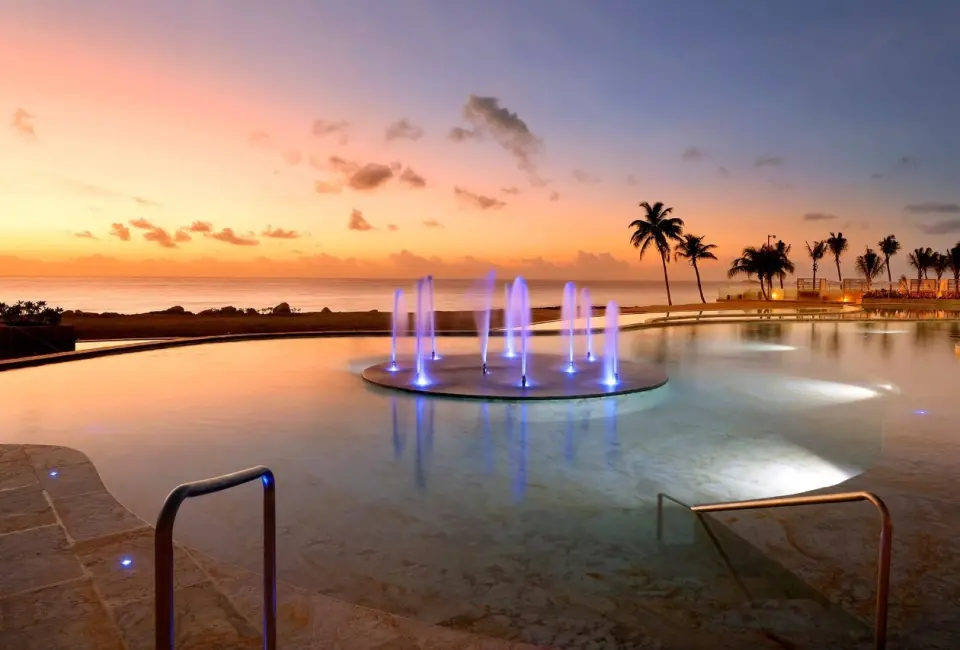 TRS Yucatan Fountain and main pool with oceanview
