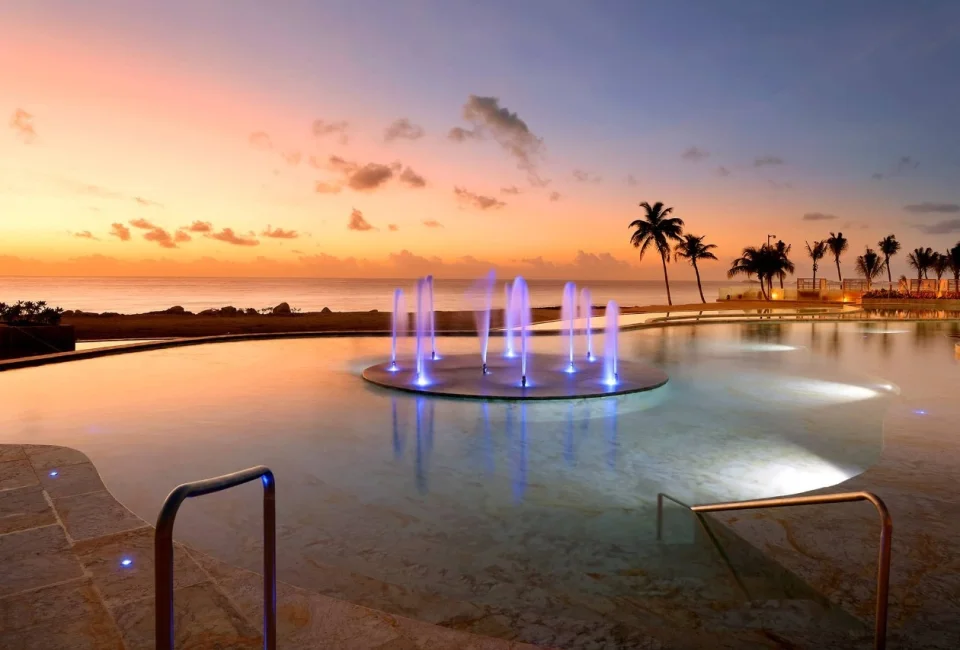 TRS Yucatan Fountain and main pool with oceanview