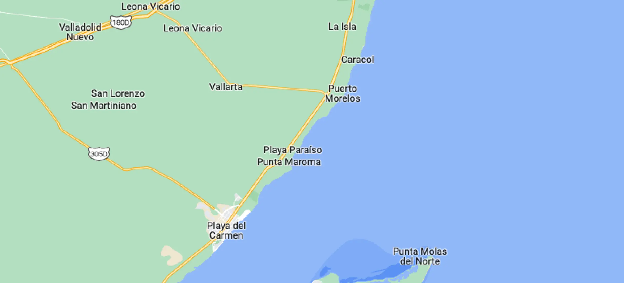 Google maps of UNICO 20°87° Hotel Riviera Maya
