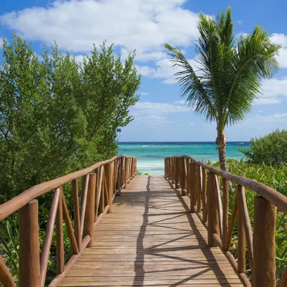 Beach Shoreside wedding venue at Unico 20°87° Hotel Riviera Maya