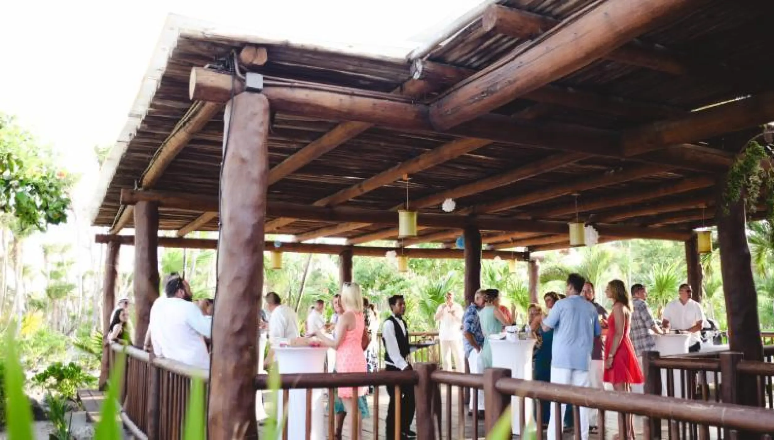 Cocktail party on Steak Pot at Valentin Imperial Riviera Maya
