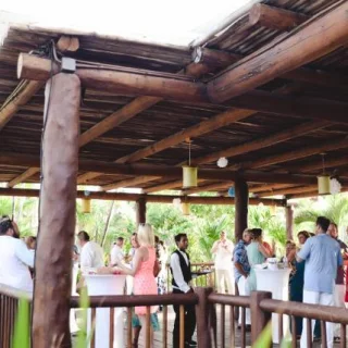 Cocktail party on Steak Pot at Valentin Imperial Riviera Maya