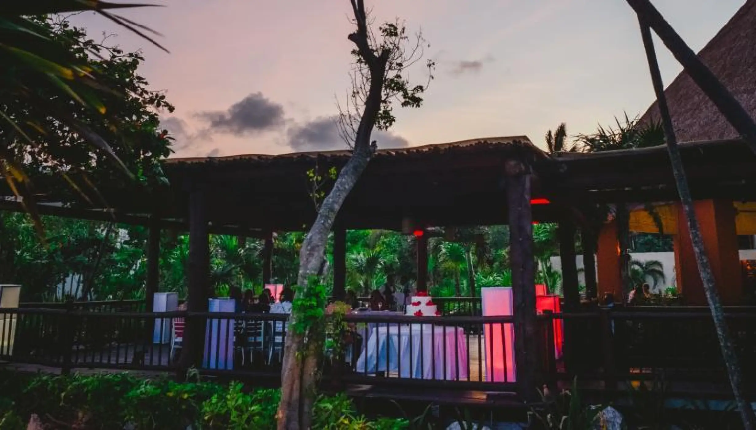Cocktail party on Steak Pot at Valentin Imperial Riviera Maya