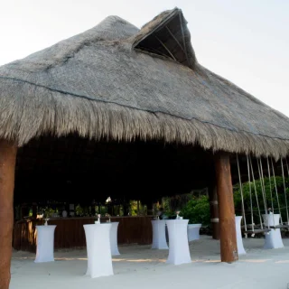 Cocktail party on Sunrise Beach Bar at Valentin Imperial Riviera Maya