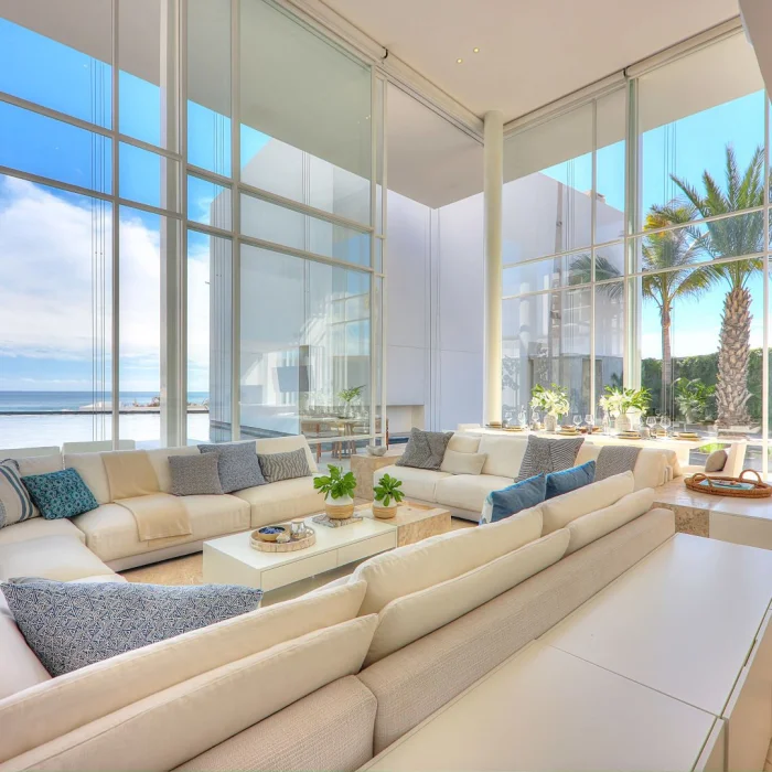 Living room of 4 bedroom casita at Viceroy Los Cabos
