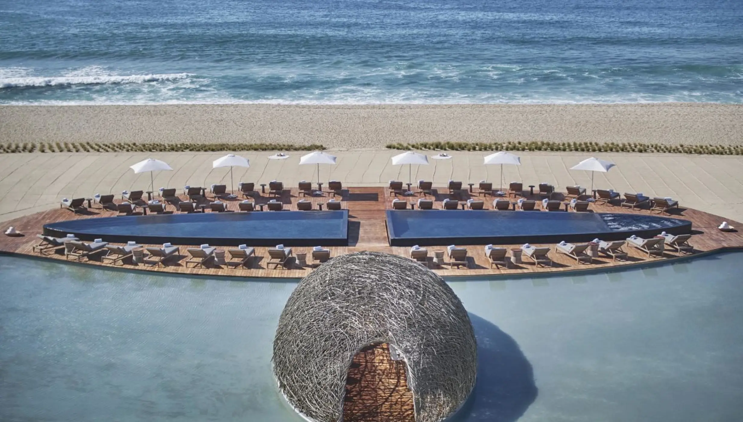 Beach deck at Viceroy Los Cabos