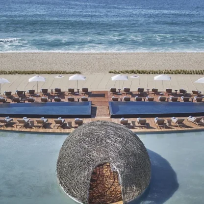 Beach deck at Viceroy Los Cabos