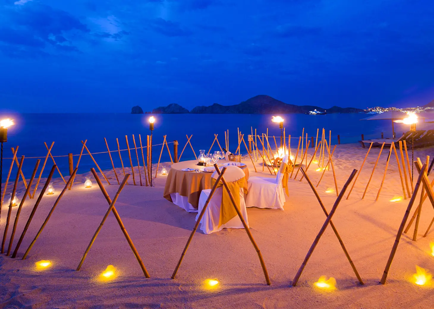 Sunset dinner at Villa La Estancia Beach Resort and Spa Los Cabos