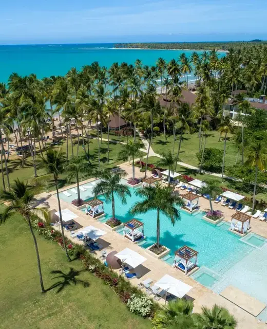 Aerial view of main pool at Viva Wyndham V Samaná