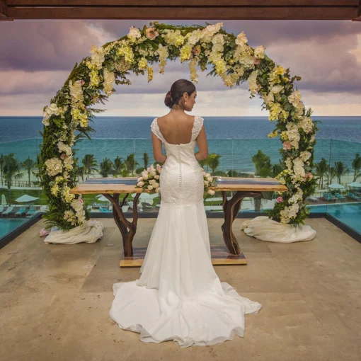 Bride at Haven Riviera Cancun.