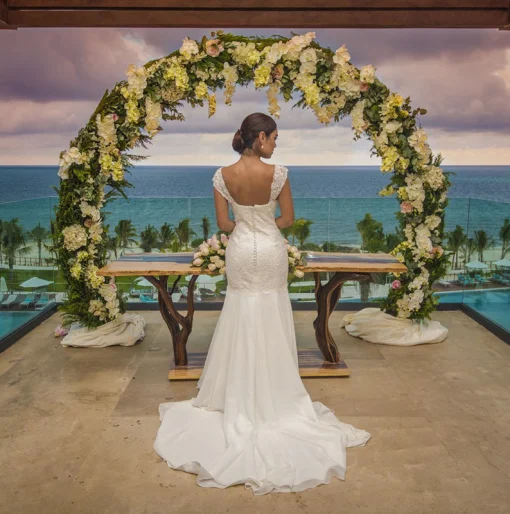Bride at Haven Riviera Cancun.