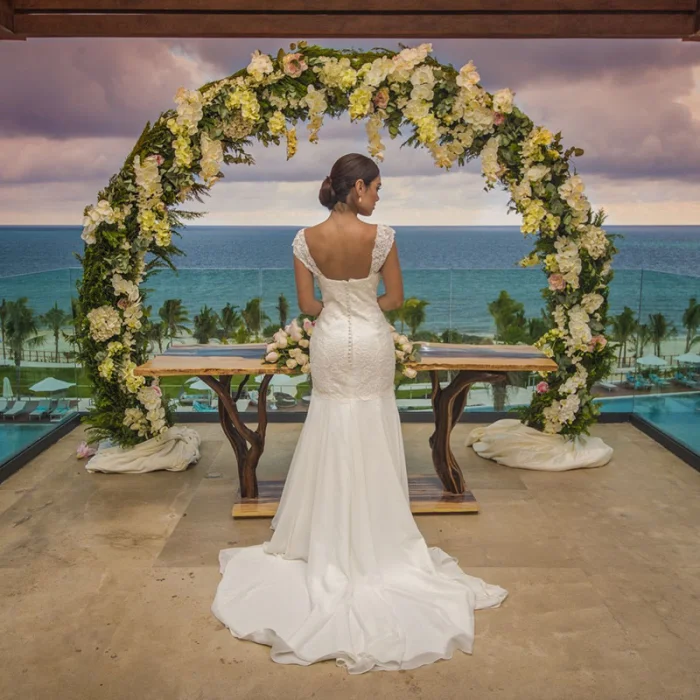 Bride at Haven Riviera Cancun.