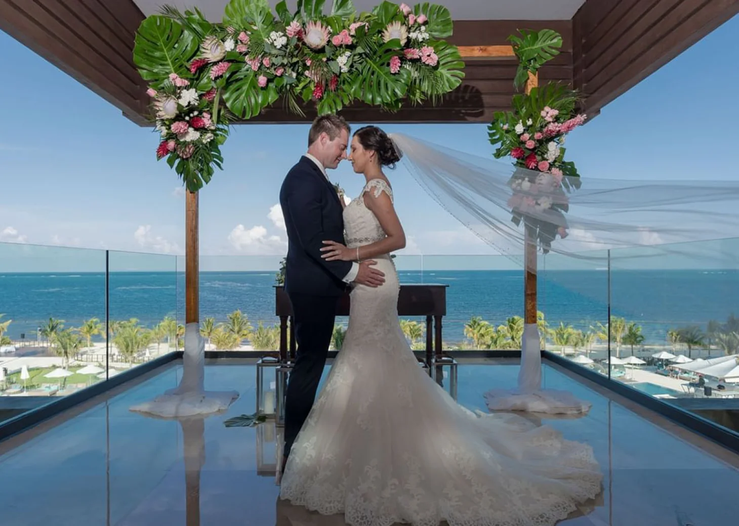 Intimate ceremony at Haven Riviera Cancun.