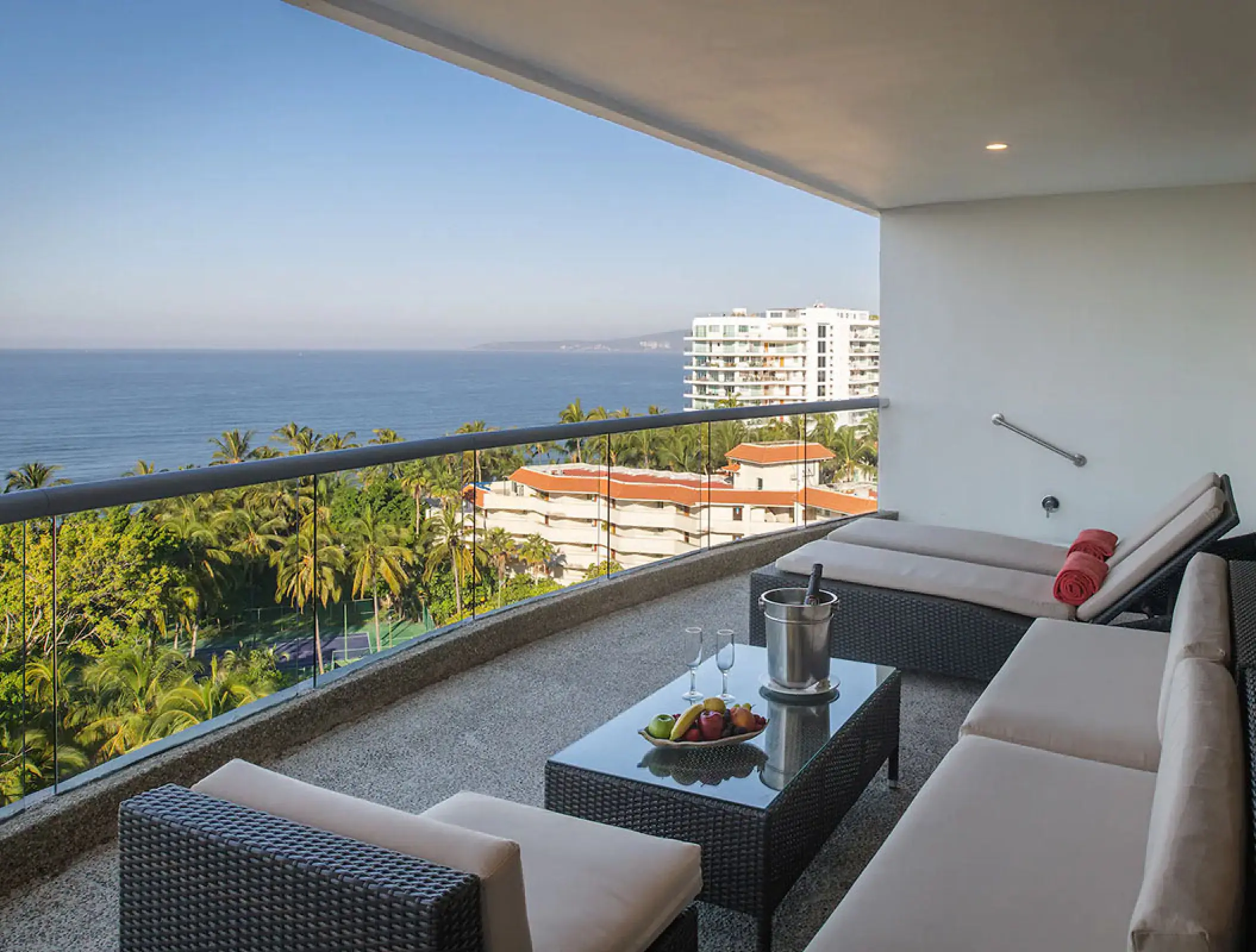 Presidential suite balcony with ocean views at Wyndham Alltra Riviera Nayarit, Puerto Vallarta