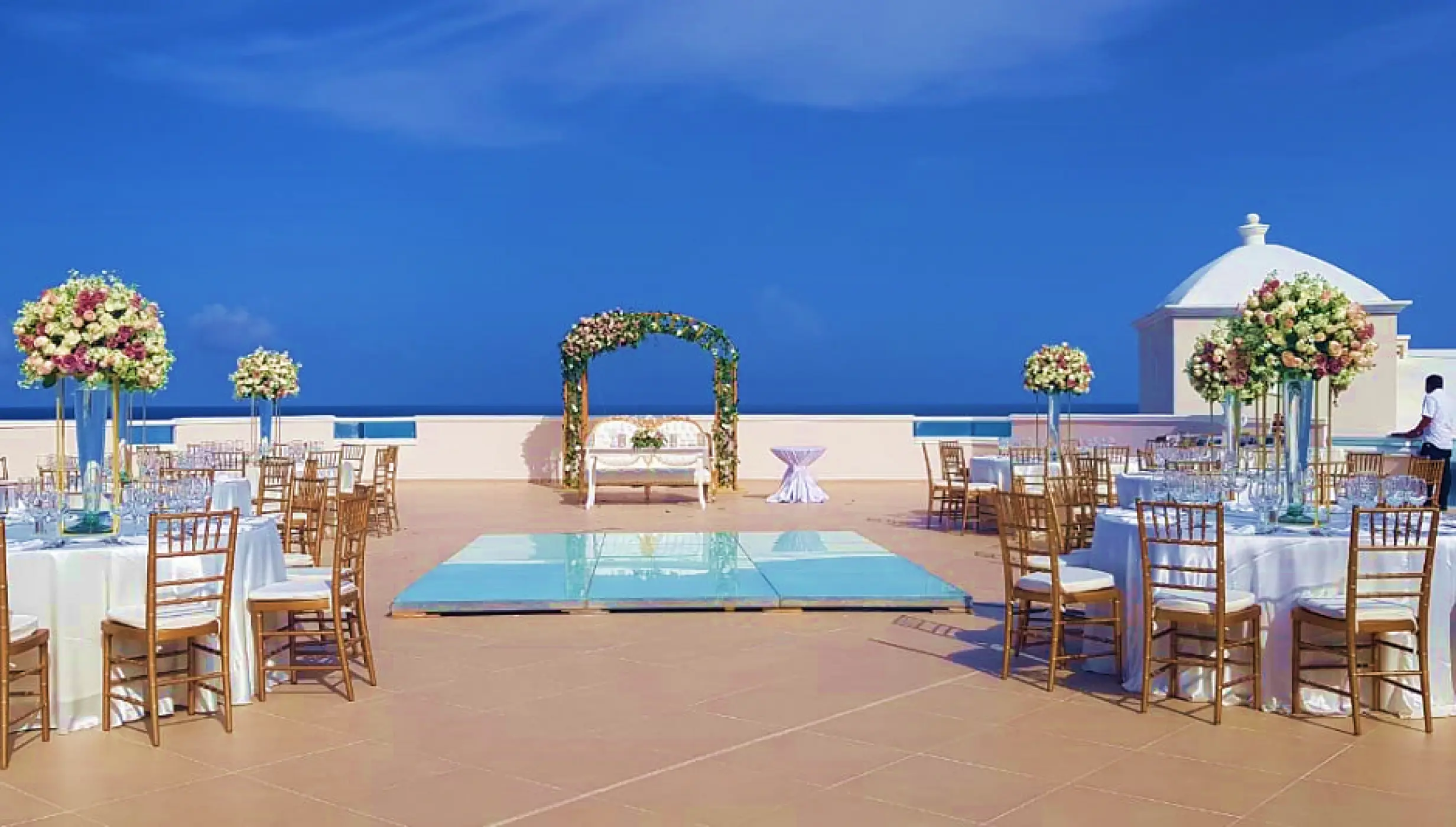 Ventanas Oceanview terrace at Wyndham Alltra Cancun