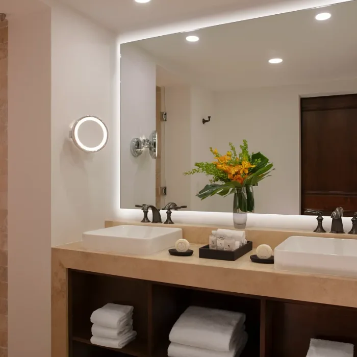 Deluxe suite bathroom at Zoetry Casa del Mar Los Cabos