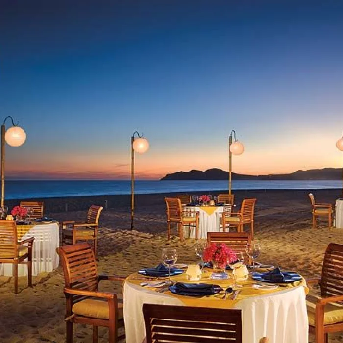 Wedding reception on the beach at Zoetry Casa del Mar Los Cabos