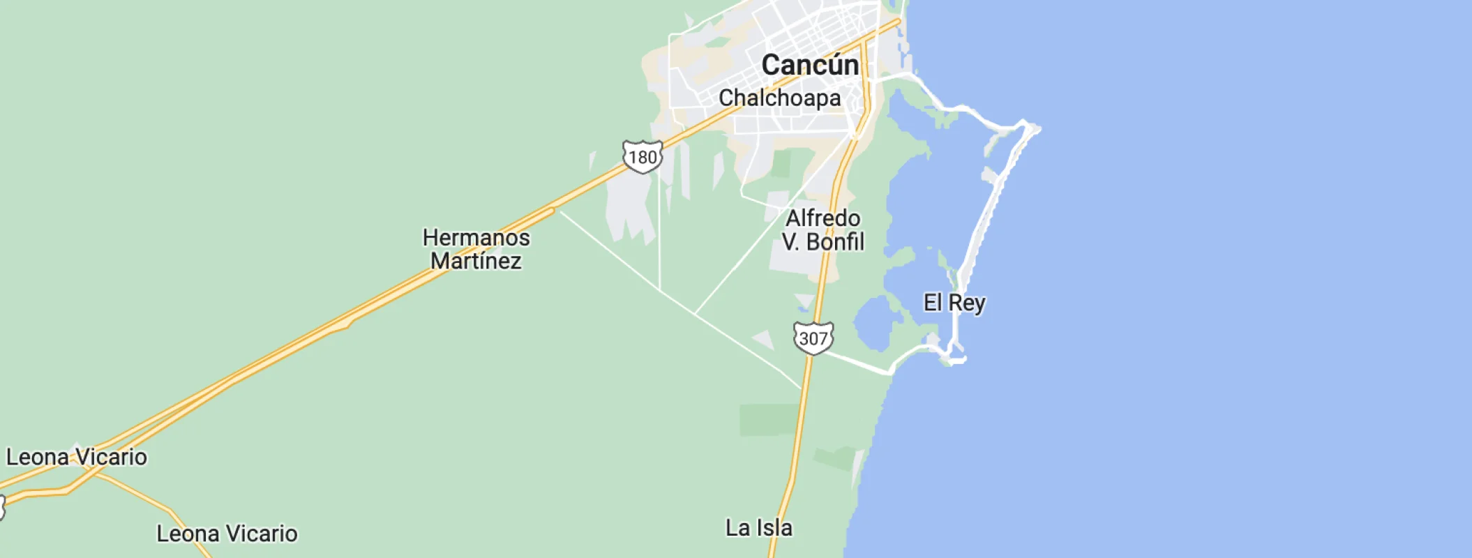 Google maps of Zoetry Paraiso de la Bonita Rivera Maya