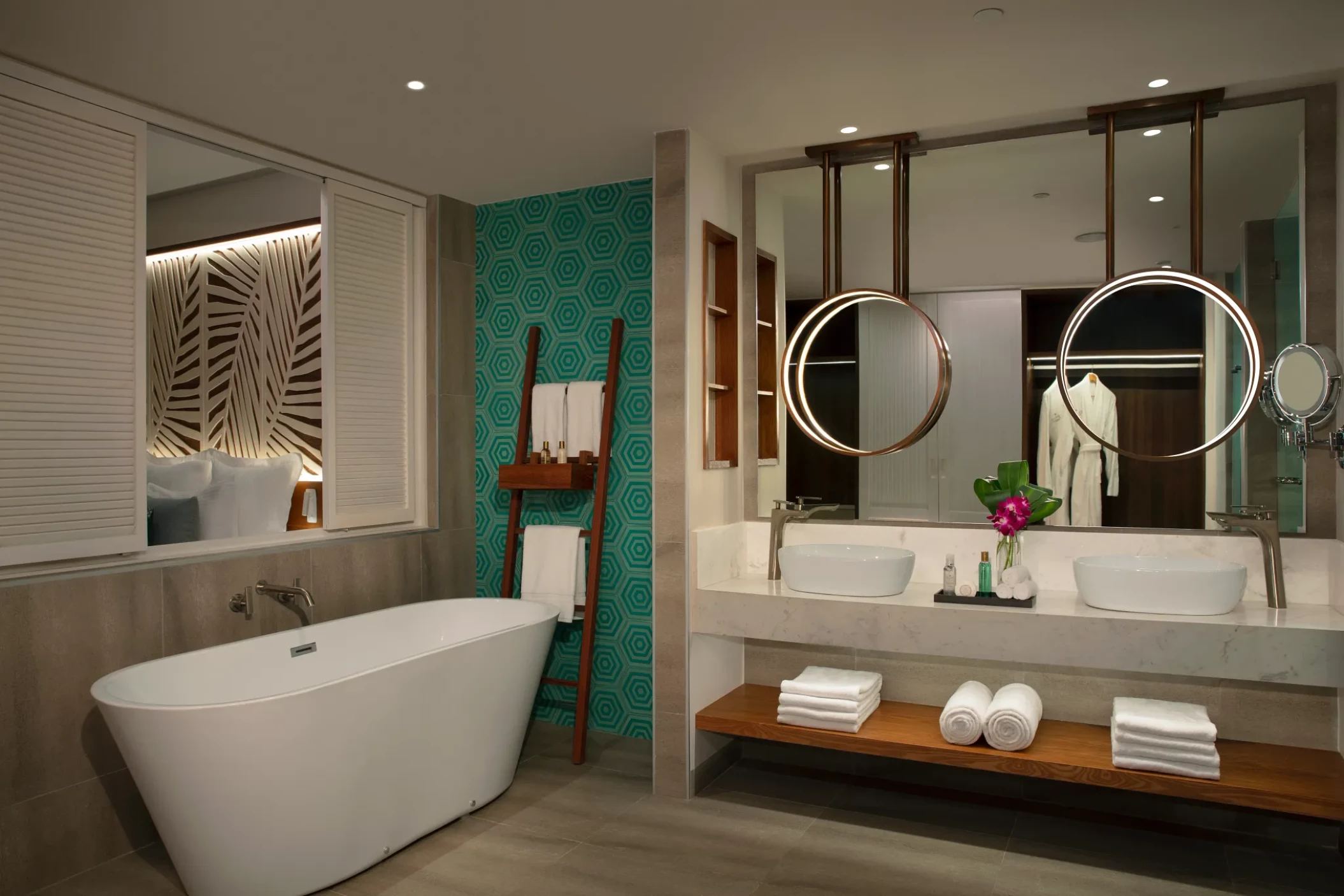 Master bathroom at Dreams Macao Punta Cana Resort and Spa