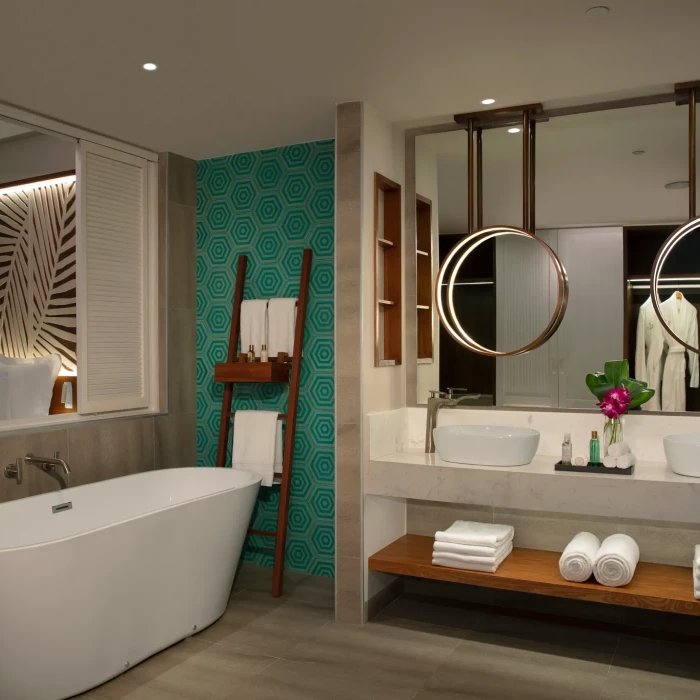 Master bathroom at Dreams Macao Punta Cana Resort and Spa