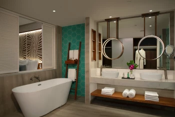 Master bathroom at Dreams Macao Punta Cana Resort and Spa