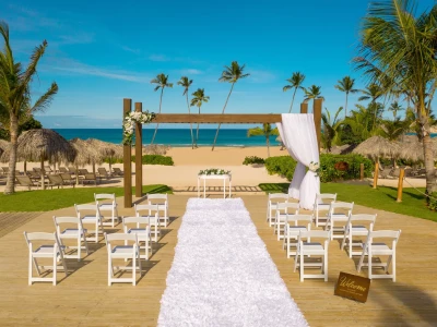 Beach gazebo at Dreams Macao Punta Cana Resort and Spa