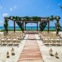 Breathless Riviera Cancun beach wedding venue