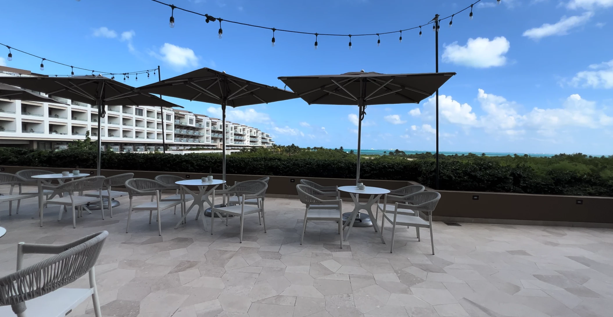 Don Fernando terrace wedding venue at Atelier Playa Mujeres