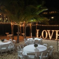 Azul beach and resort wedding dinner reception